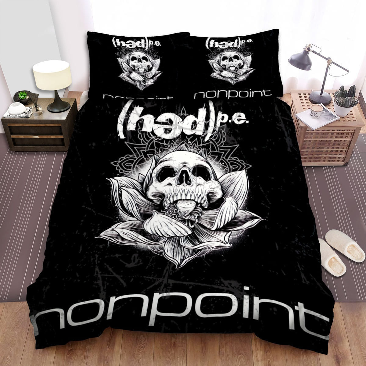 Hed Pe Logo Nonpoint Decorative Bedding Sets with Duvet Cover, Flatsheet, Pillowcases