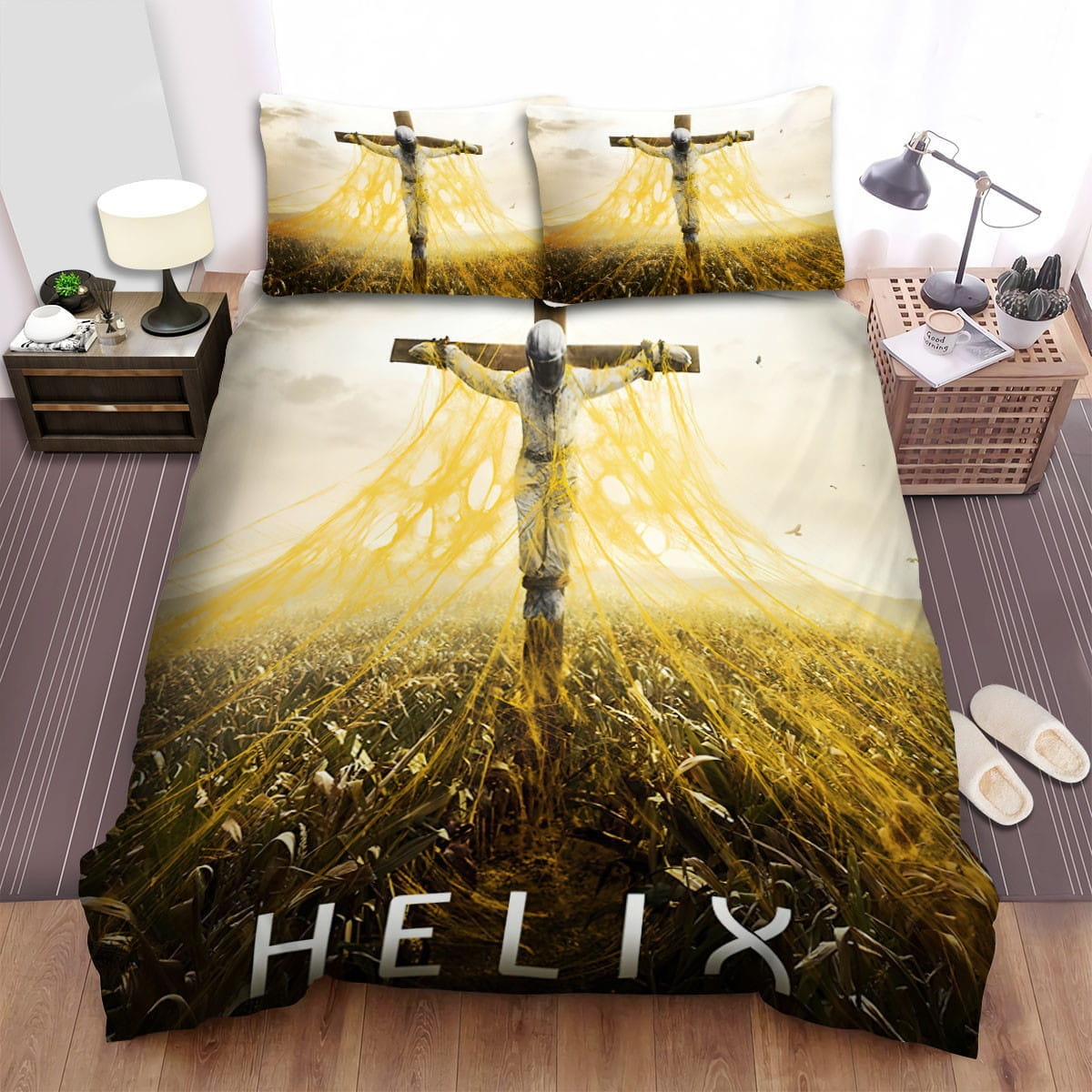 Helix Movie Poster 1 Bedding Sets Duvet Cover, Flatsheet, Pillowcases Perfect Gift For Fans