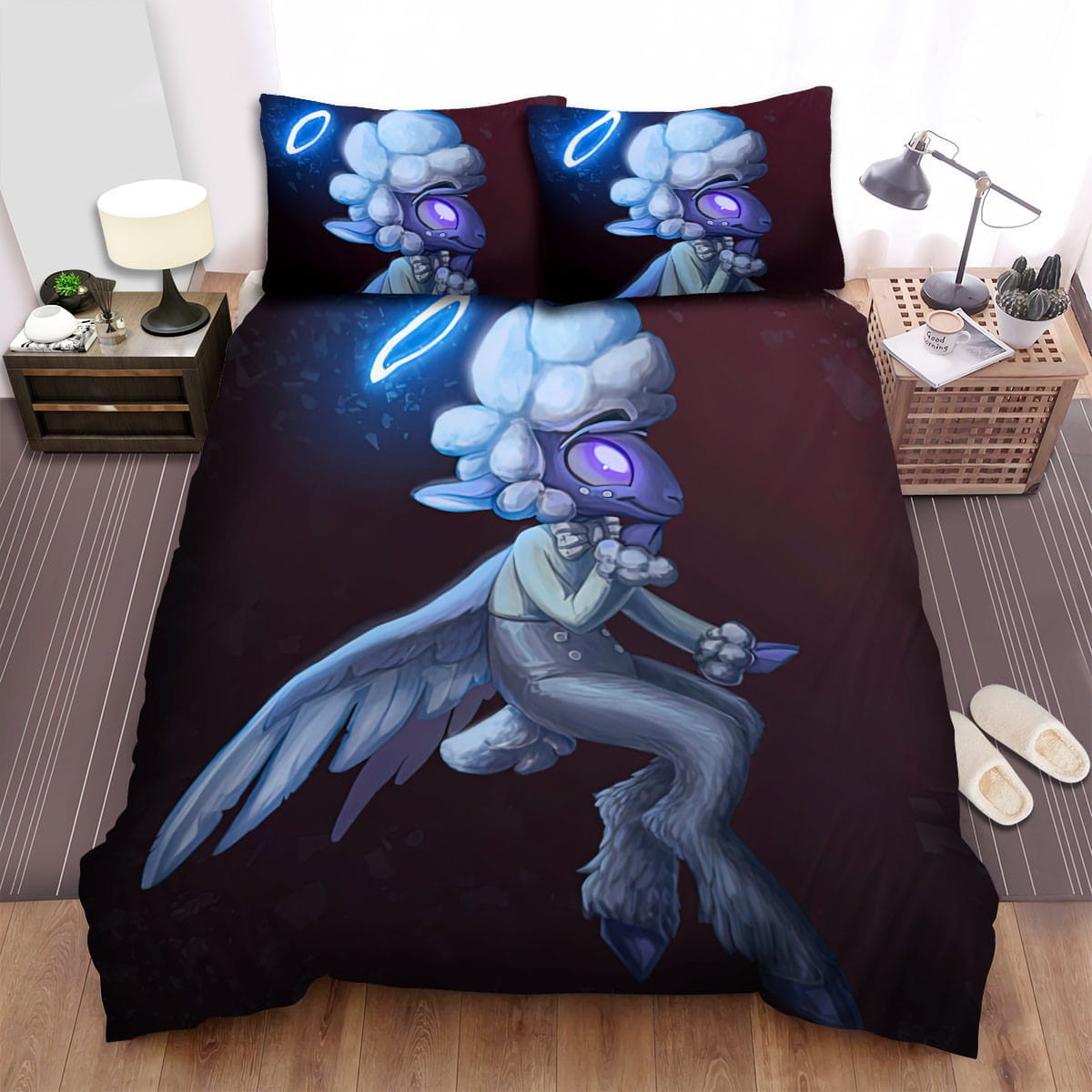 Helluva Boss Collin Art Bedding Sets, Flatsheet Gift For Wife, Husband, Besties