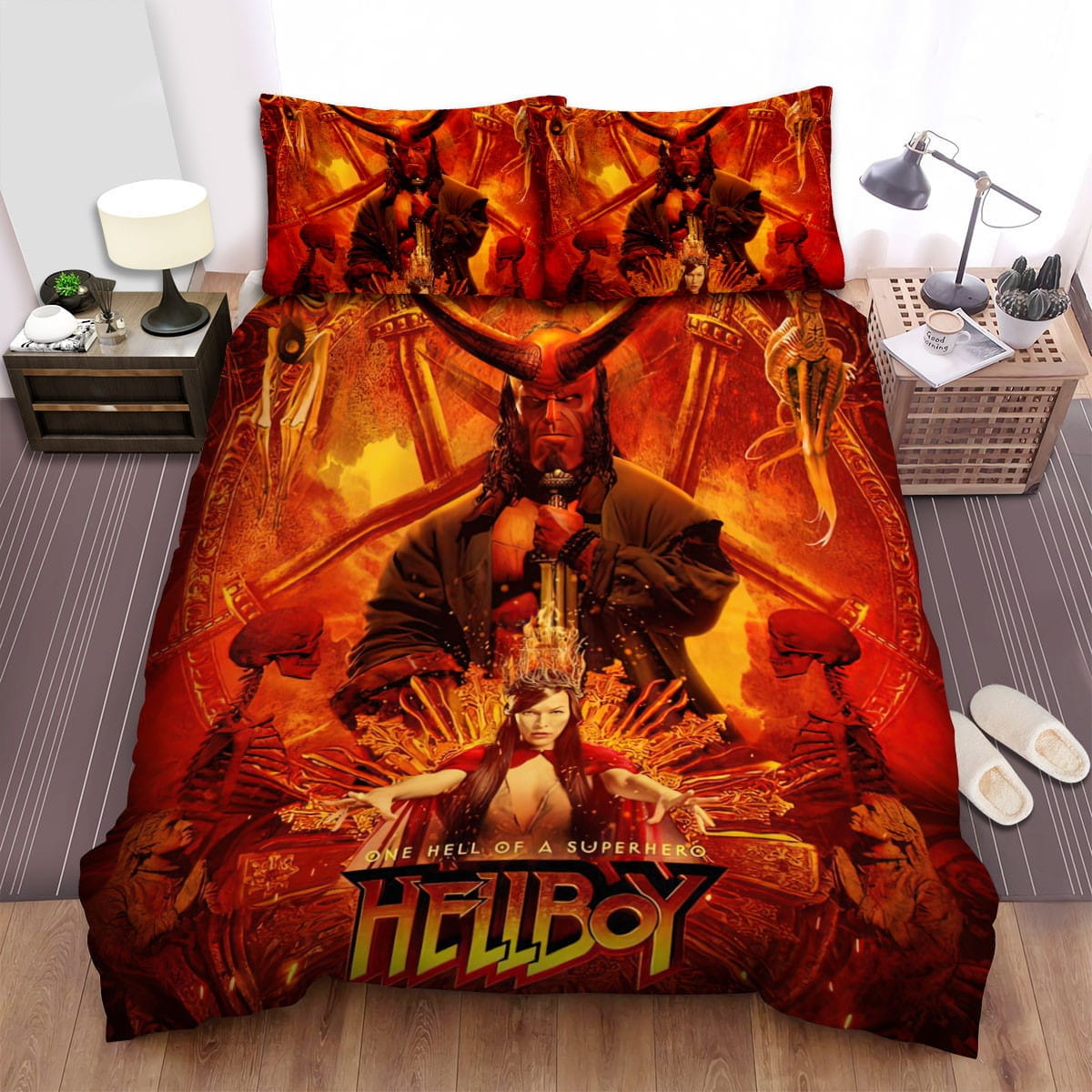 Hellboy Movie Poster 6 Bedding Sets Duvet Cover, Flatsheet, Pillowcases For Every Bedroom