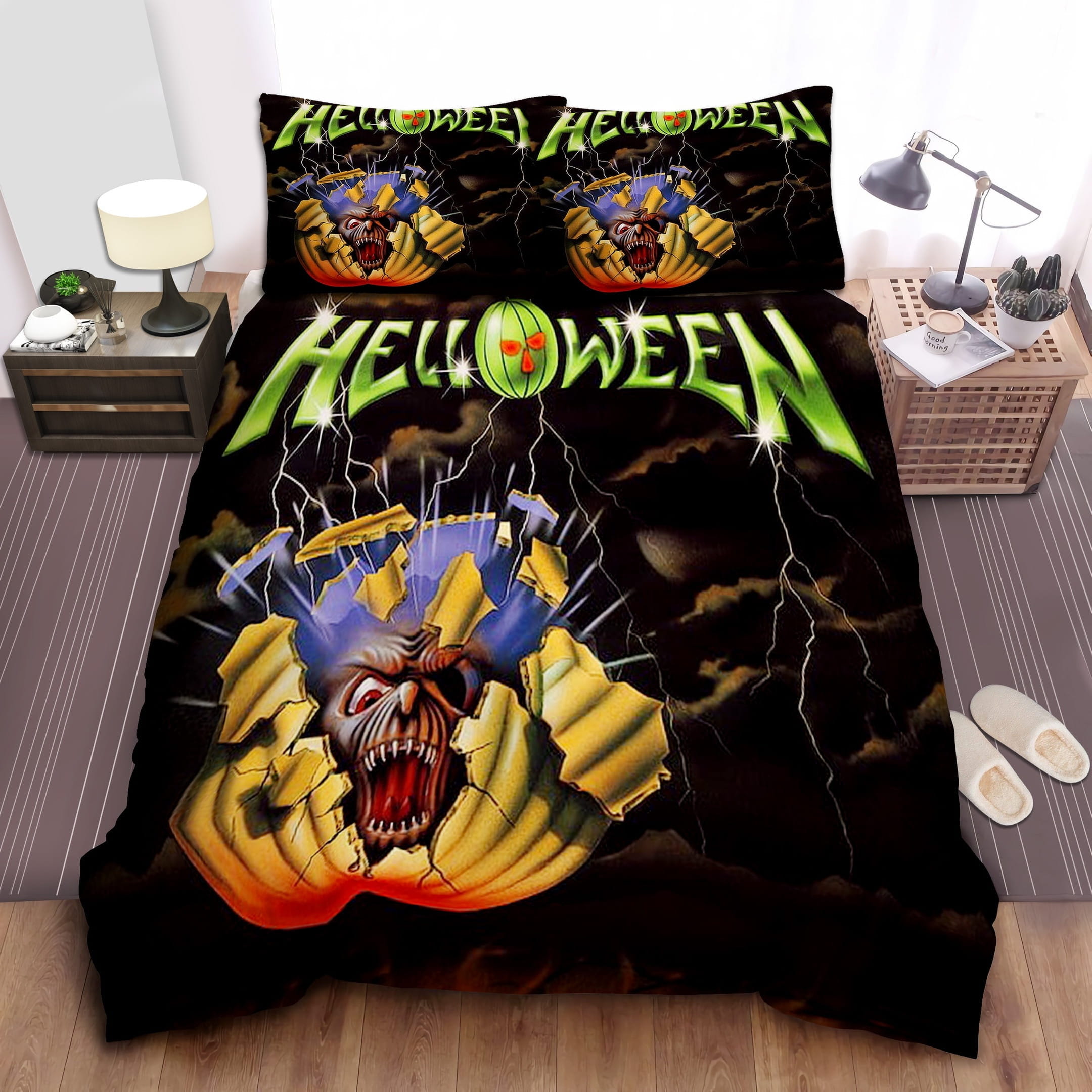 Helloween Band Bedding Sets, Flatsheet Gift For Wife, Husband, Besties