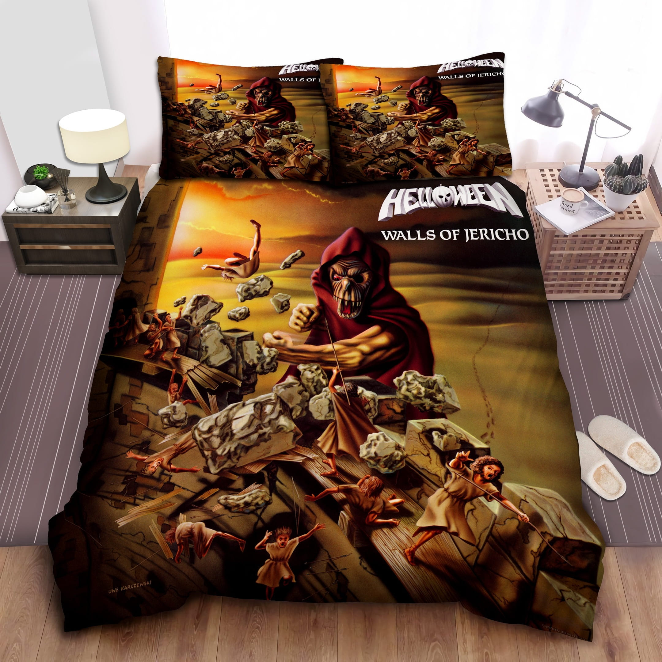 Helloween Band Bedding Sets Duvet Cover, Flatsheet, Pillowcases Perfect Gift For Fans