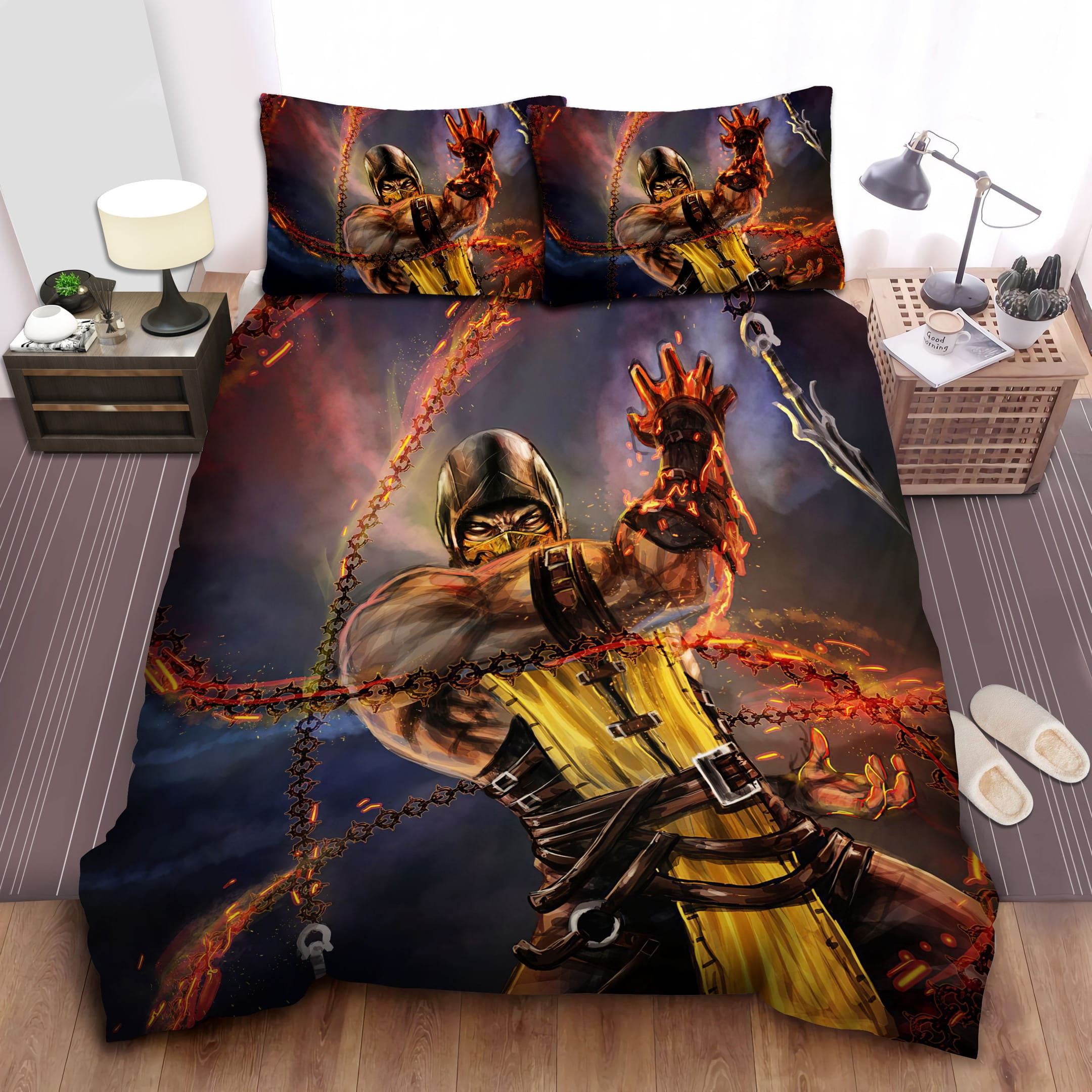 Hellfire Scorpion Bedding Sets Duvet Cover, Flatsheet, Pillowcase For Your Lover