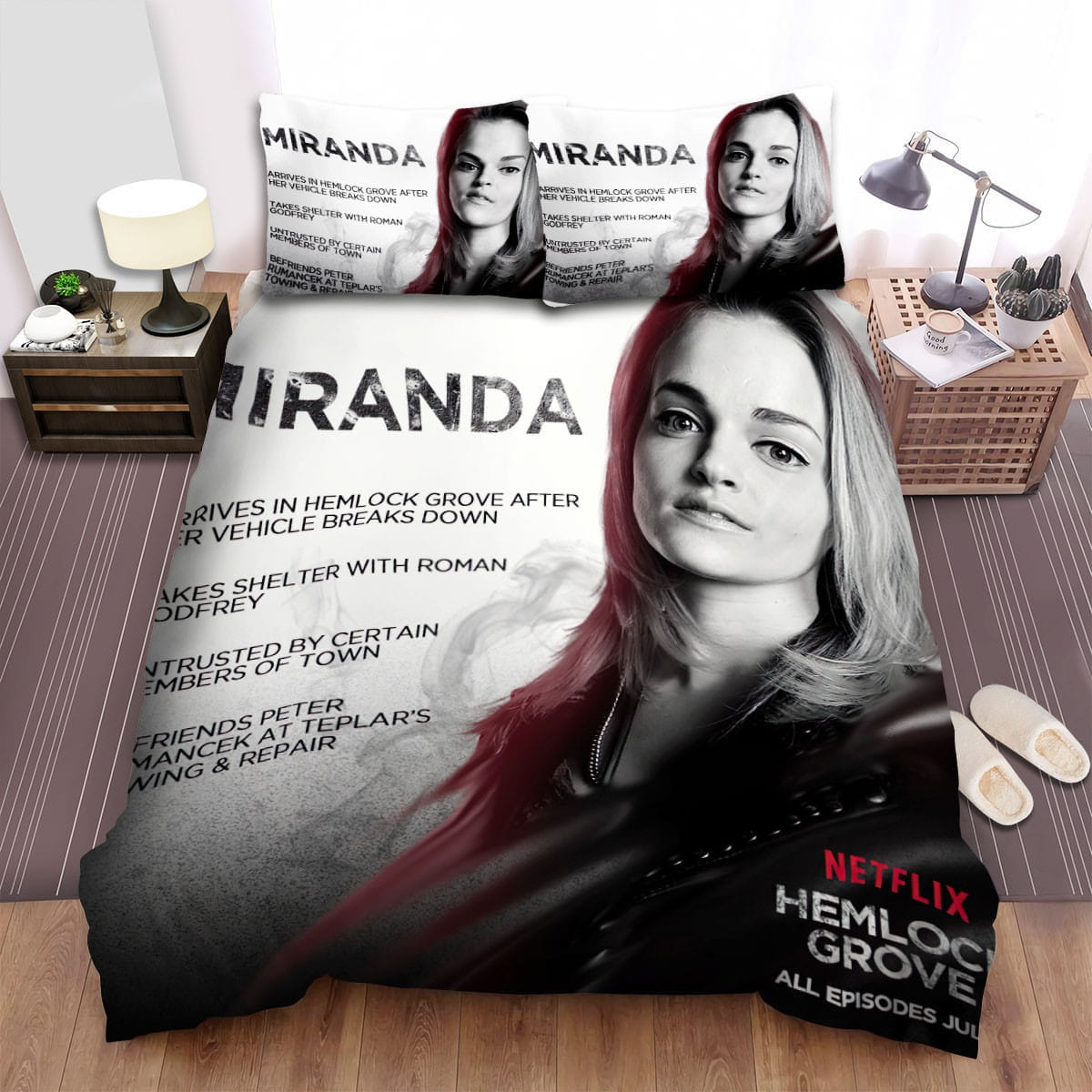 Hemlock Grove Miranda Bedding Set, Gift For Christmas, Birthday, Thanksgiving