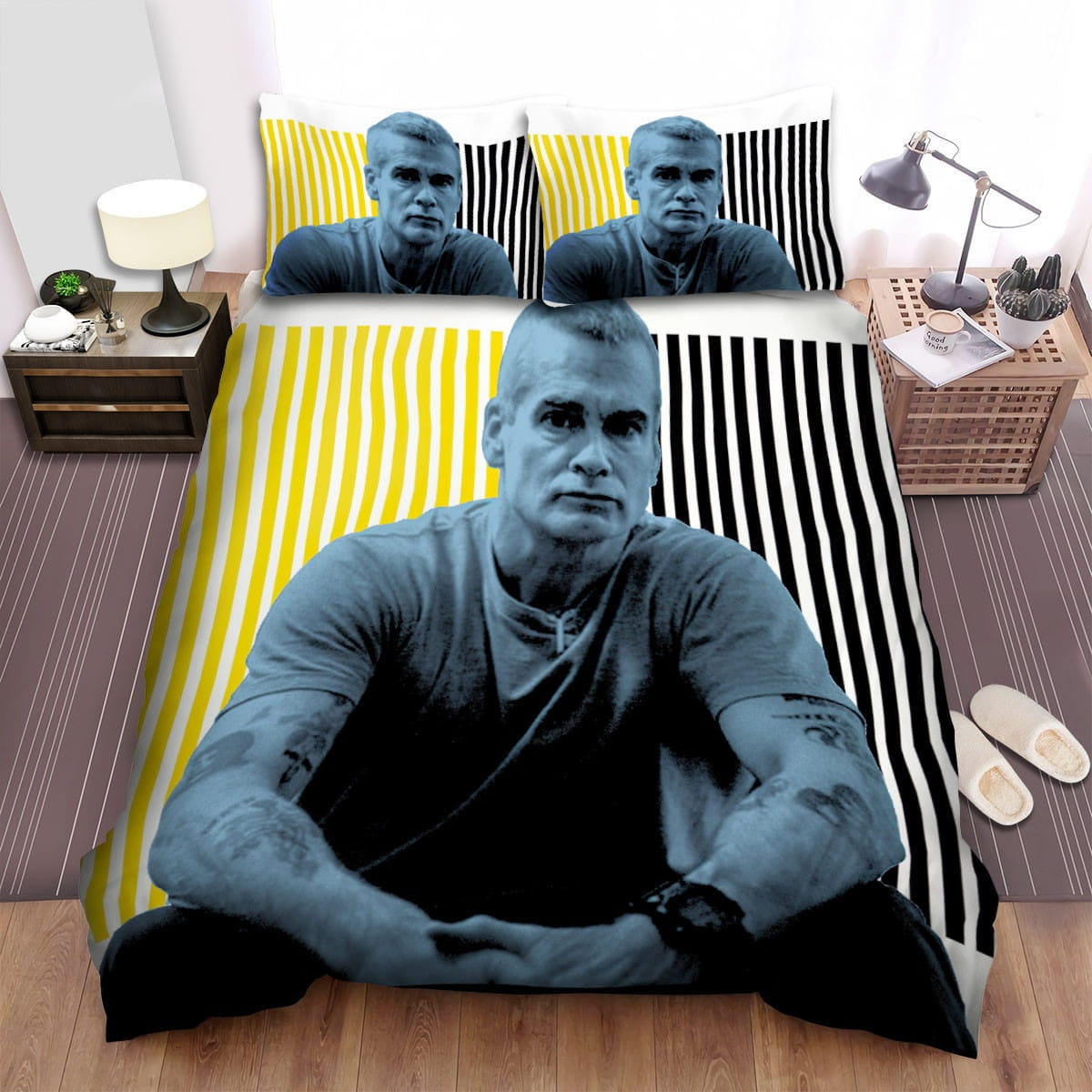 Henry Rollins Code Bedding Sets Duvet Cover, Flatsheet, Pillowcases Perfect Gift For Fans