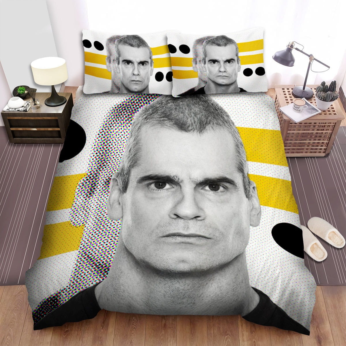 Henry Rollins Bedding Sets, Flatsheet Gift For Christmas, Thanksgiving, Halloween