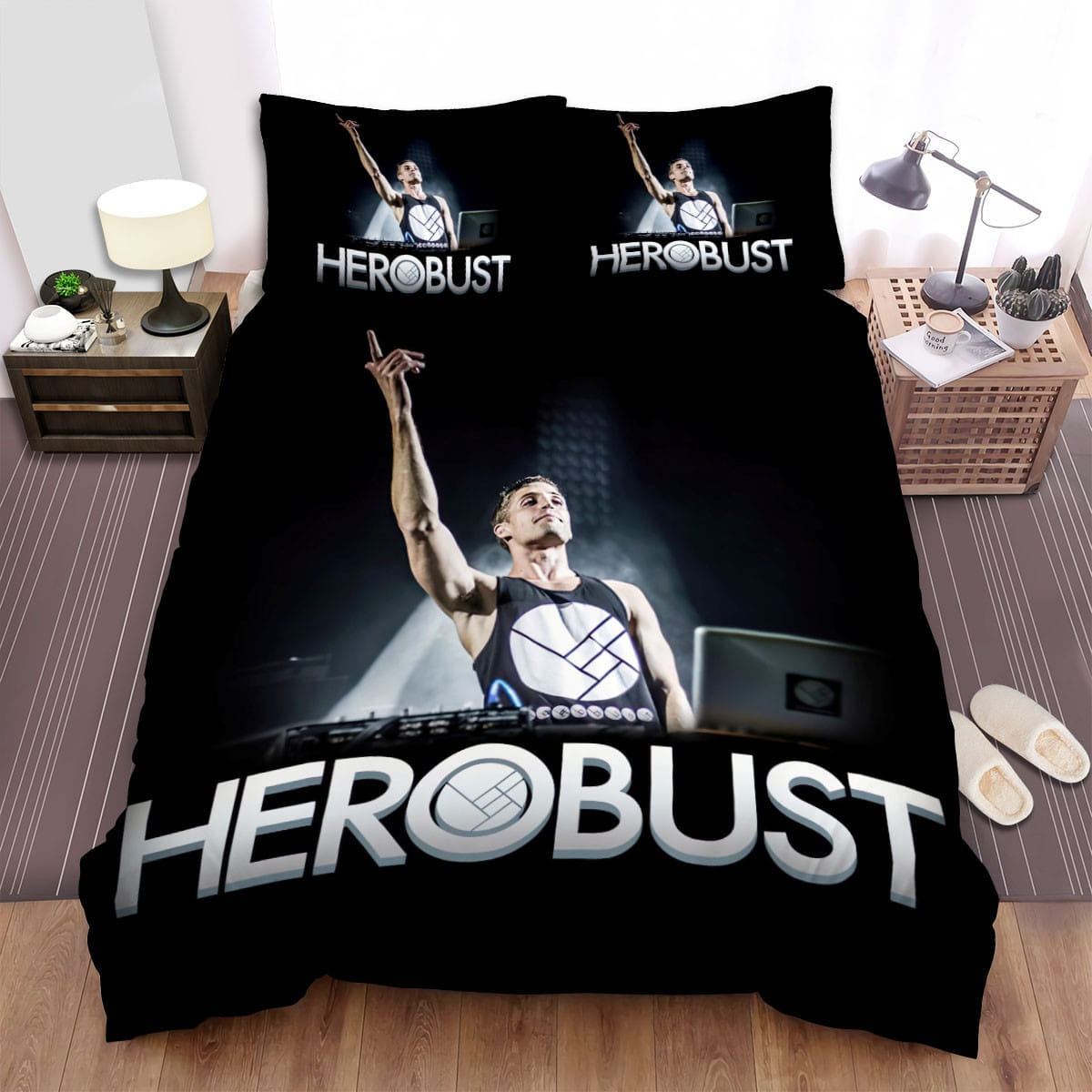Herobust Performances Bedding Sets Duvet Cover, Flatsheet, Pillowcase For Your Lover