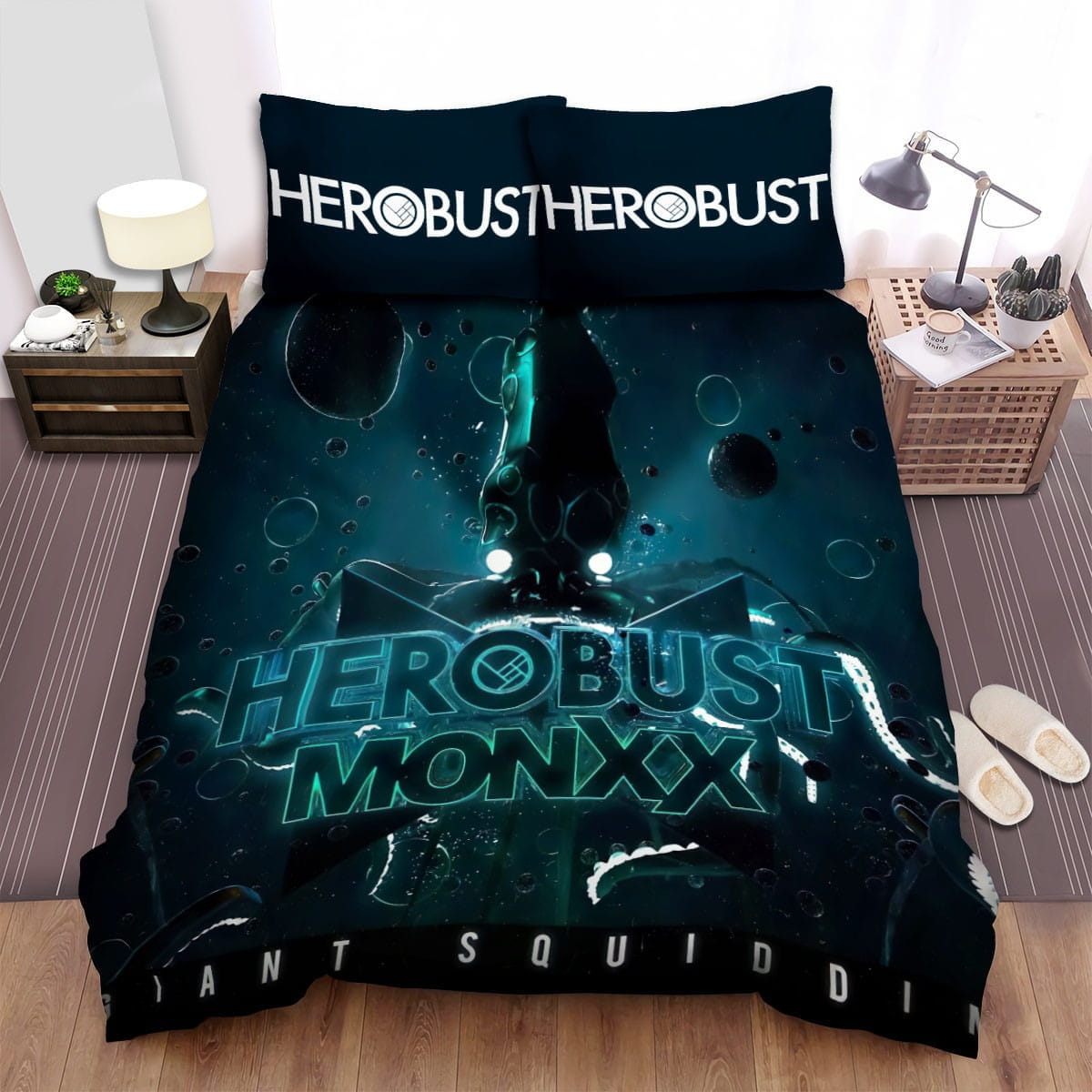 Herobust Monxx Bedding Set, Gift For Christmas, Birthday, Thanksgiving