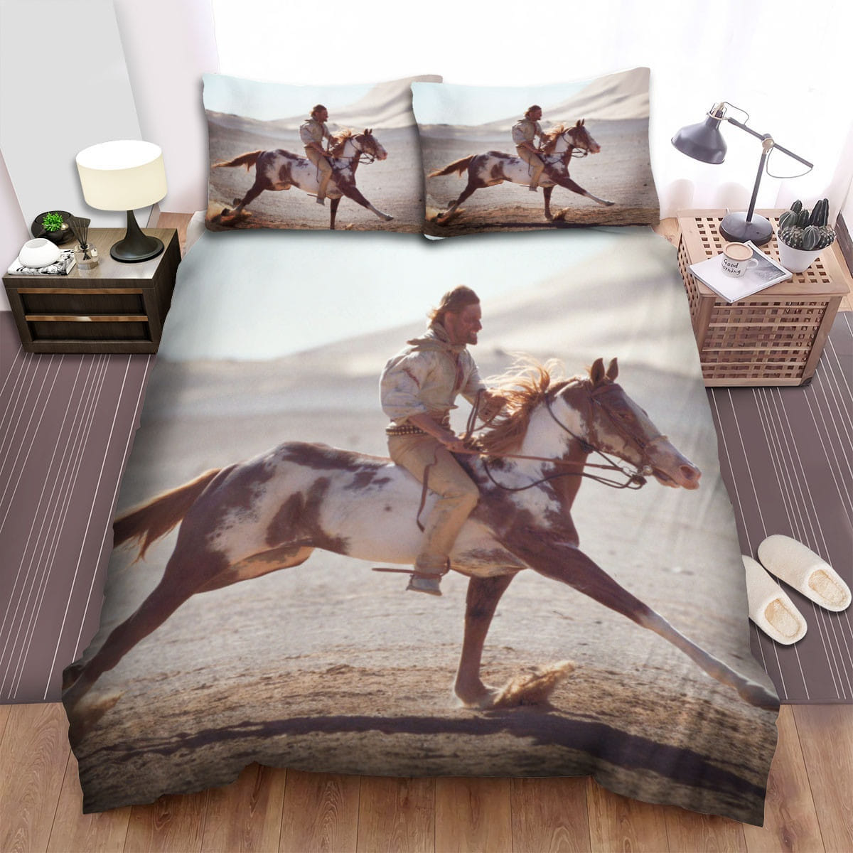 Hidalgo Riding A Horse Bedding Sets, Flatsheet Gift For Wife, Husband, Besties