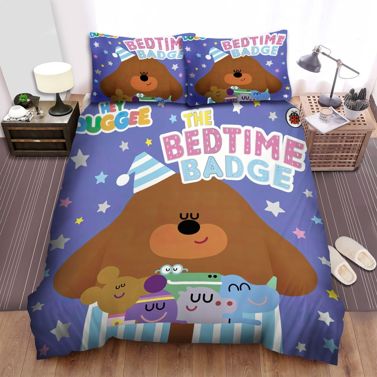 Hey Duggee The time Badge Bedding Sets Duvet Cover, Flatsheet, Pillowcases For Every Bedroom
