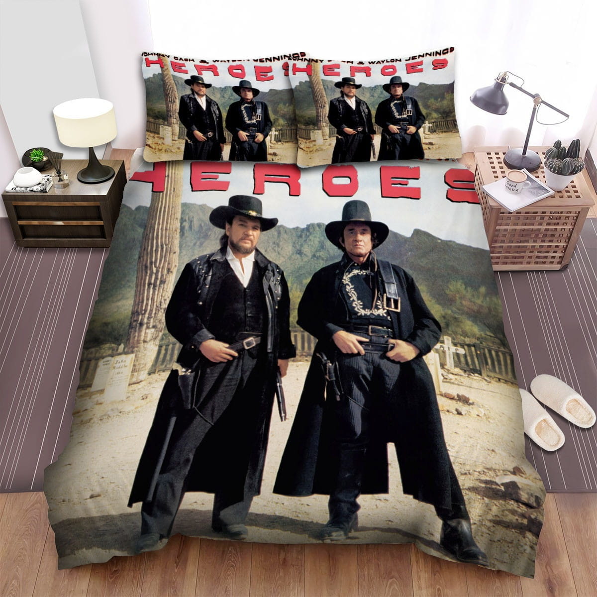 Heroes Waylon Jennings Bedding Set, Gift For Christmas, Birthday, Thanksgiving