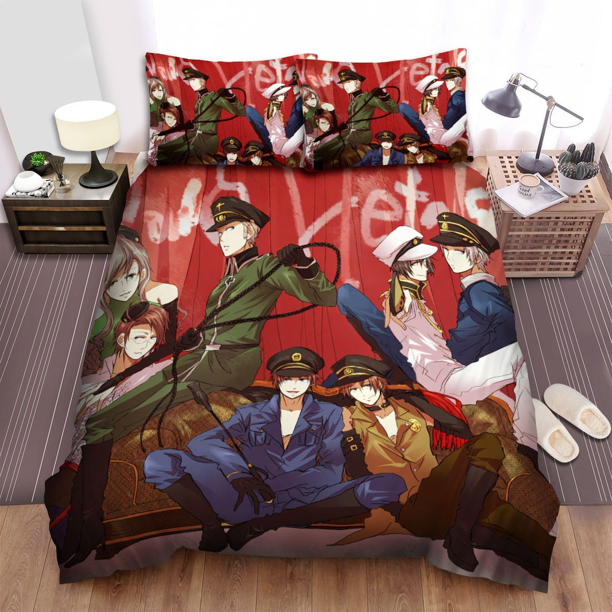 Hetalia Axis Powers Anime Bedding Sets Duvet Cover, Flatsheet, Pillowcases For Every Bedroom