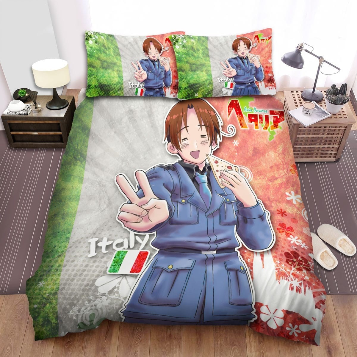 Hetalia North Italy Bedding Set, Gift For Christmas, Birthday, Thanksgiving