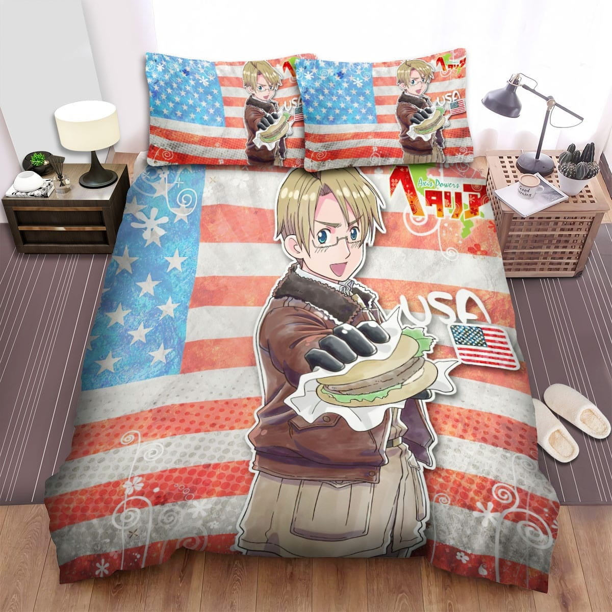 Hetalia America Bedding Sets Duvet Cover, Flatsheet, Pillowcases For Every Bedroom