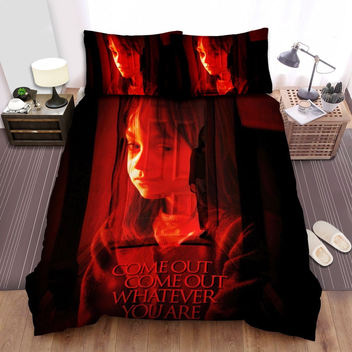Hide And Seek Girl Bedding Set, Gift For Christmas, Birthday, Thanksgiving