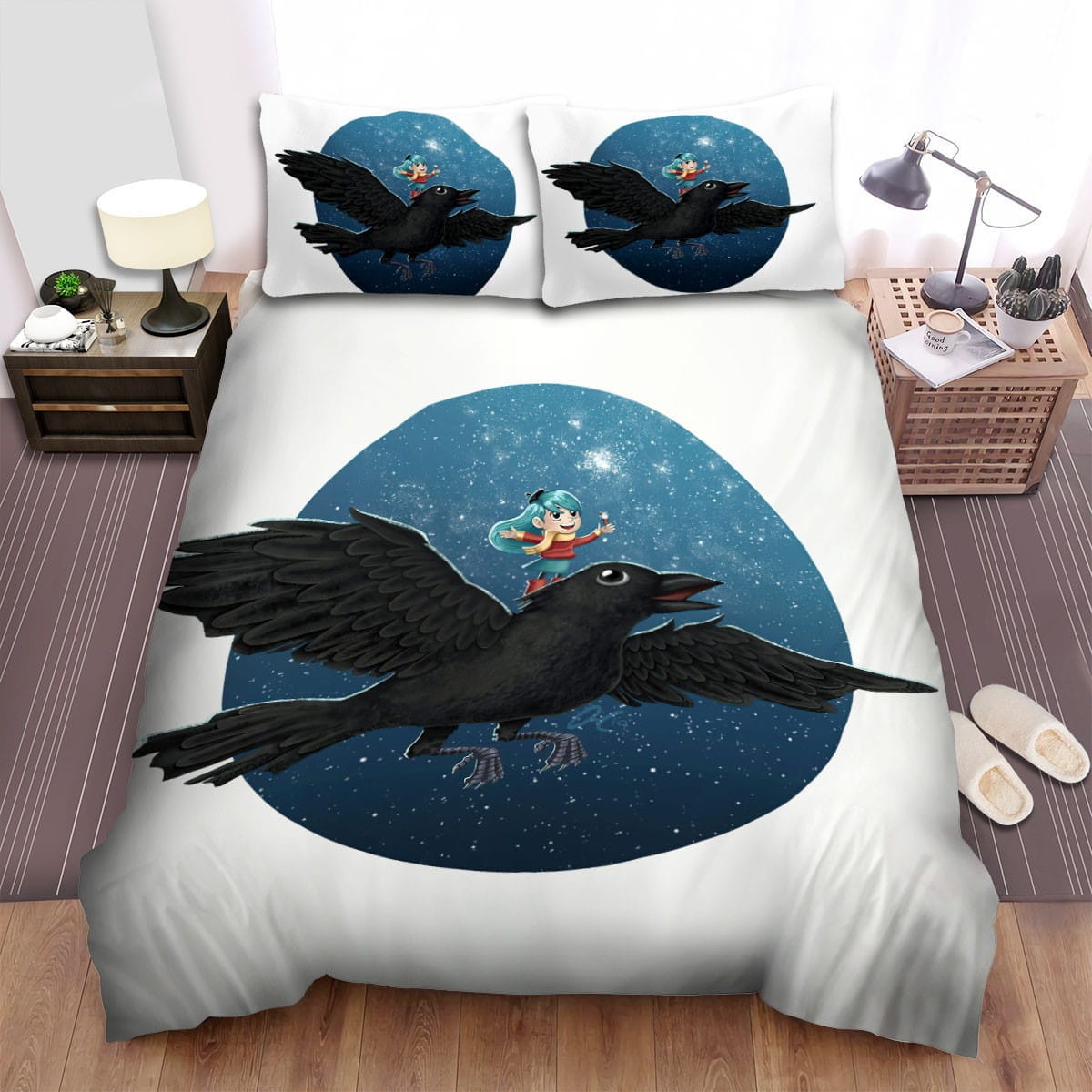 Hilda And Big Bird Bedding Sets Duvet Cover, Flatsheet, Pillowcase For Your Lover
