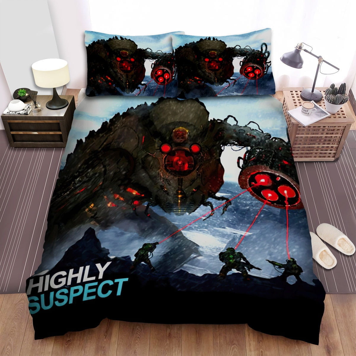 Highly Suspect Band Demon Bedding Sets Duvet Cover, Flatsheet, Pillowcase For Your Lover