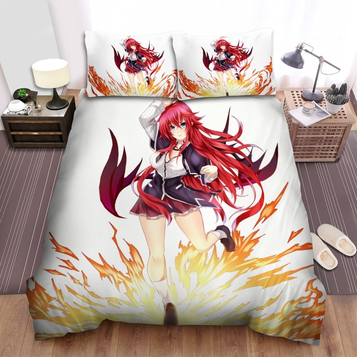 High School Dxd Rias Bedding Sets Duvet Cover, Flatsheet, Pillowcases Perfect Gift For Fans