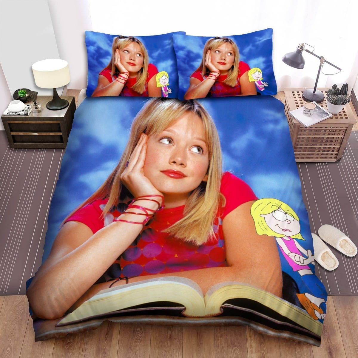 Hilary Duff Lizzie Mcguire Bedding Sets Duvet Cover, Flatsheet, Pillowcases Perfect Gift For Fans