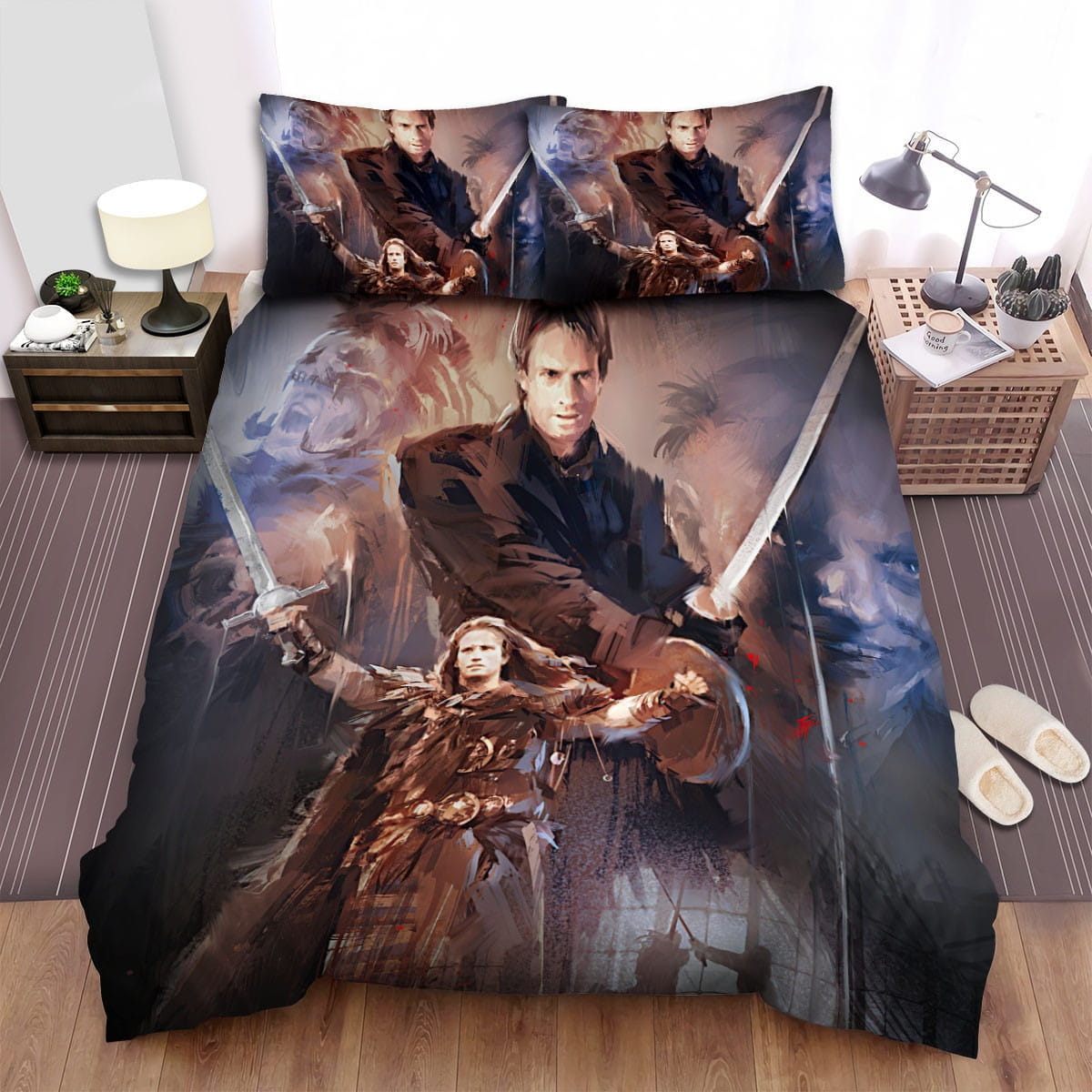Highlander Movie Poster 3 Bedding Sets, Flatsheet Gift For Christmas, Thanksgiving, Halloween