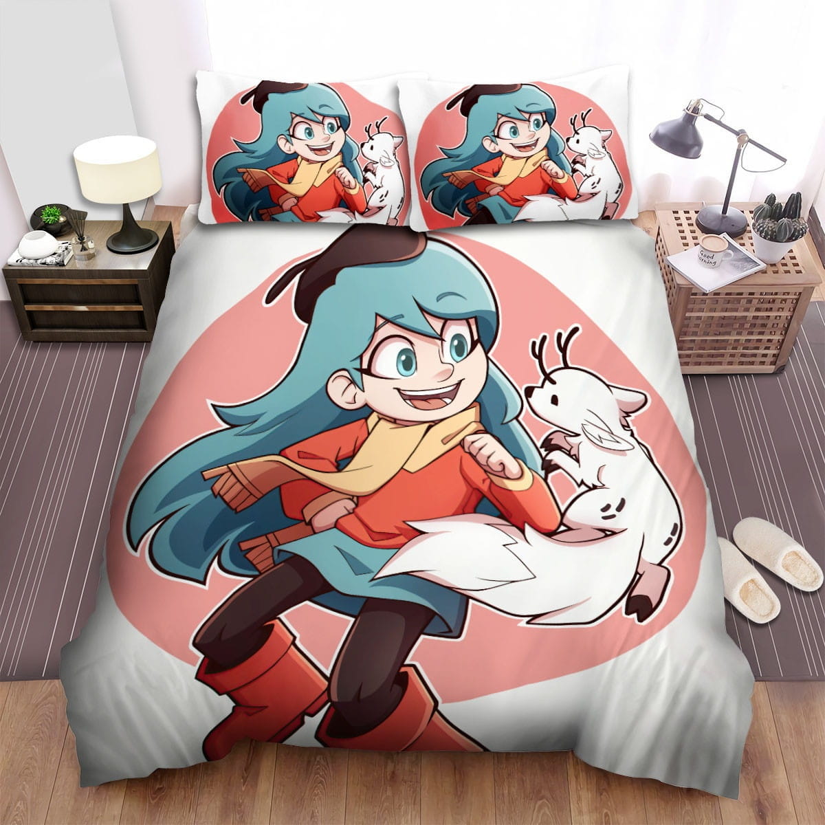 Hilda And Twig Having Fun Bedding Sets, Flatsheet Gift For Wife, Husband, Besties