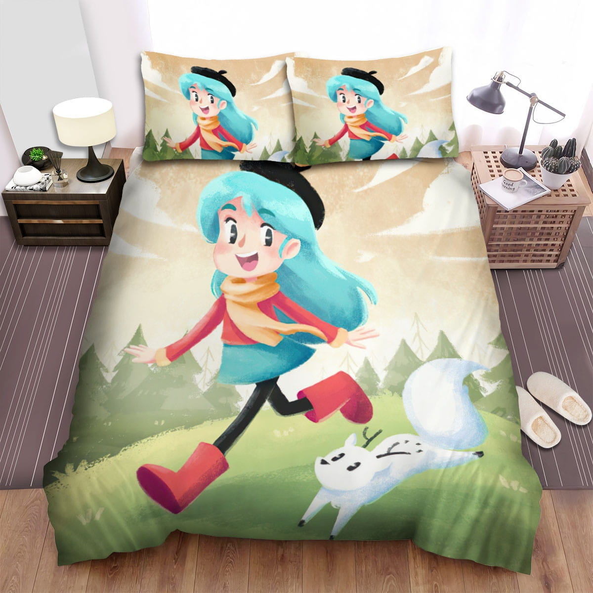 Hilda Fanart Bedding Sets Duvet Cover, Flatsheet, Pillowcase For Your Lover