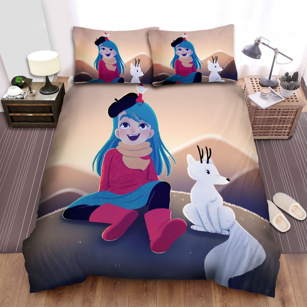 Hilda Group Chilling Bedding Sets Duvet Cover, Flatsheet, Pillowcase For Your Lover