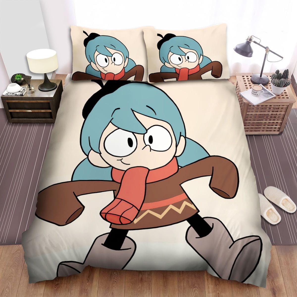 Hilda Portrait Bedding Sets, Flatsheet Gift For Wife, Husband, Besties