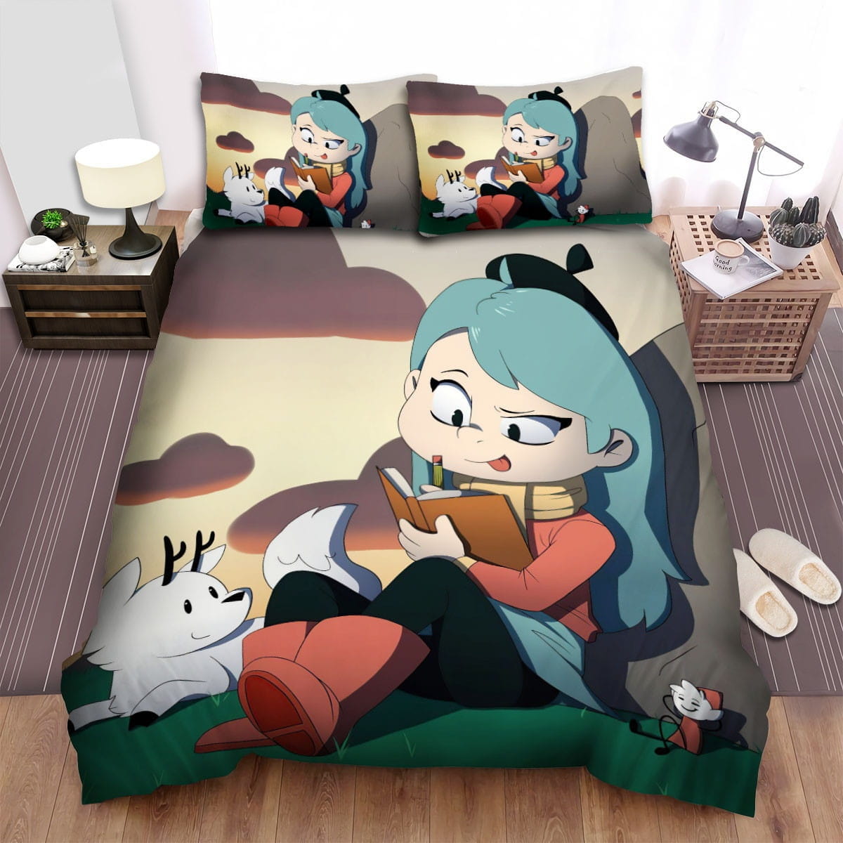 Hilda Study Hard Bedding Sets Duvet Cover, Flatsheet, Pillowcase For Your Lover