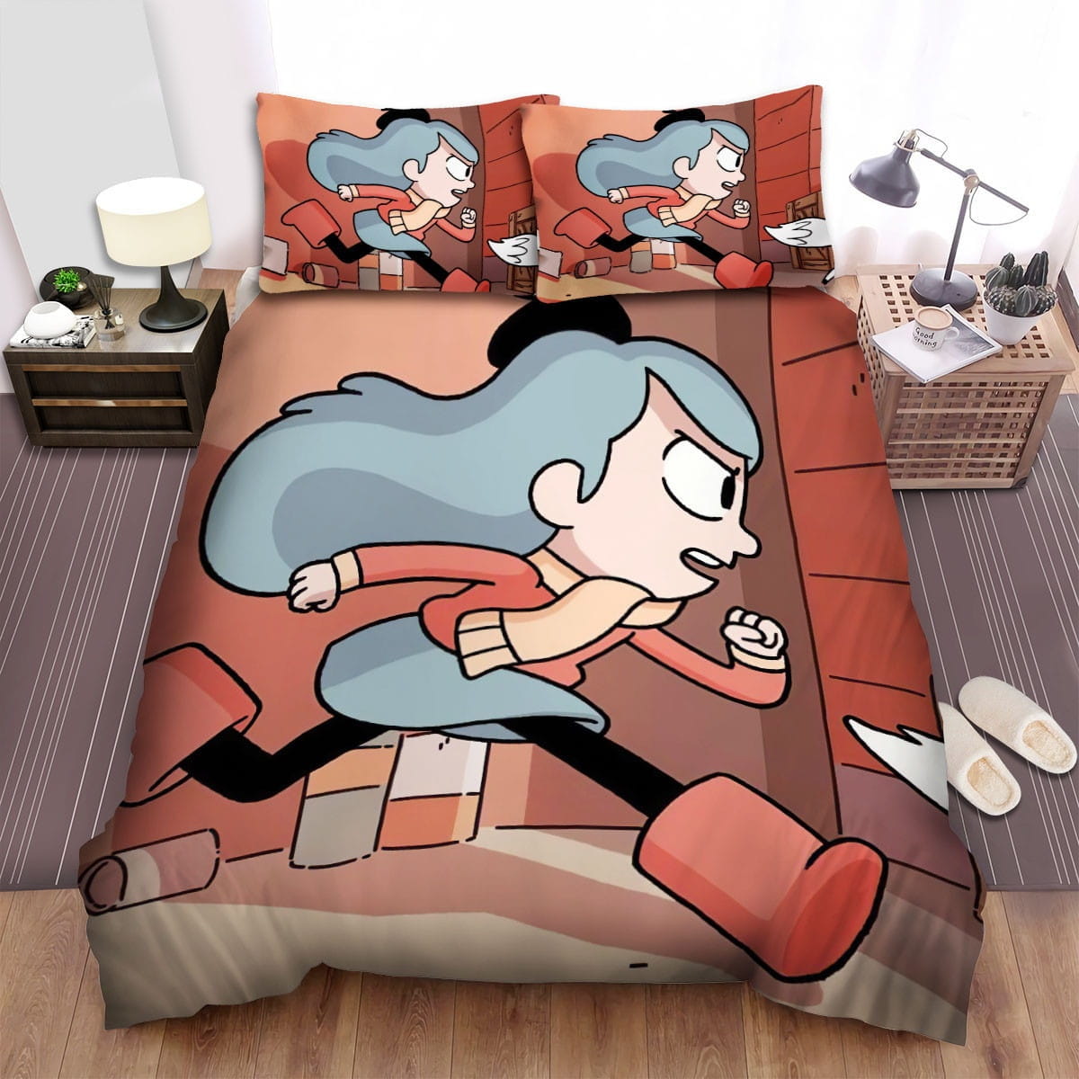 Hilda Running So Fast Bedding Sets Duvet Cover, Flatsheet, Pillowcase For Your Lover