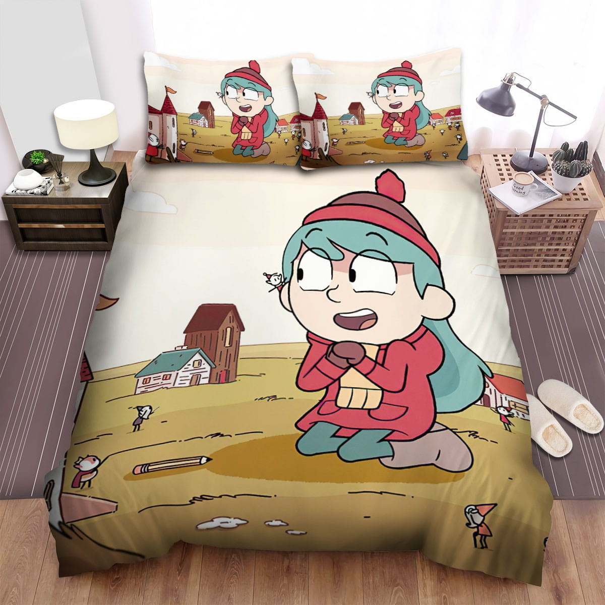 Hilda Is Happy Bedding Sets Duvet Cover, Flatsheet, Pillowcase For Your Lover
