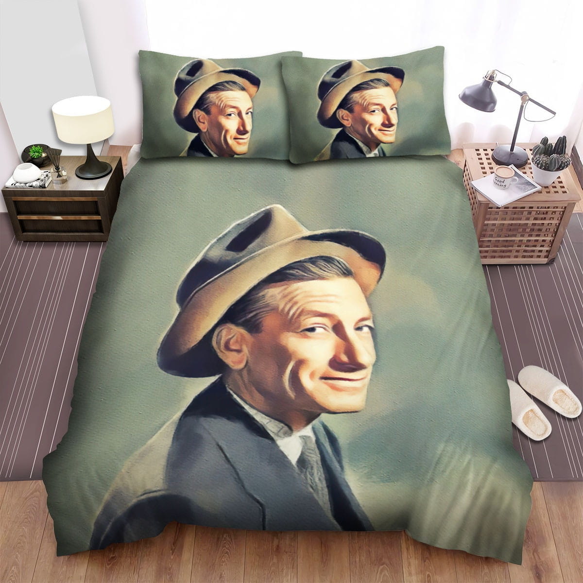 Hoagy Carmichael Paint Decorative Bedding Sets with Duvet Cover, Flatsheet, Pillowcases