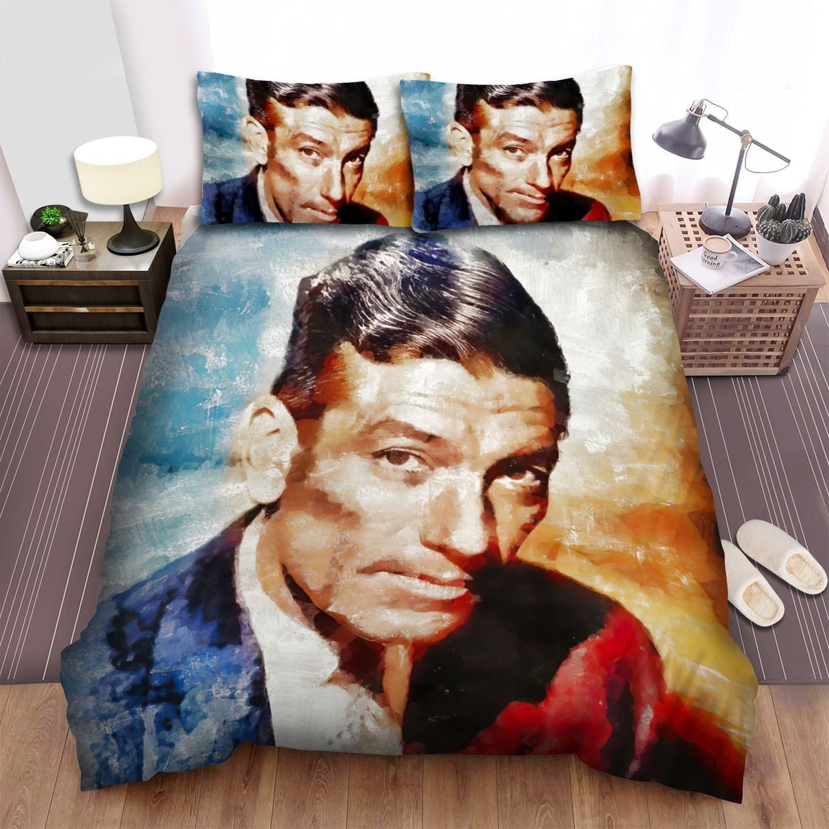 Hoagy Carmichael Art Decorative Bedding Sets with Duvet Cover, Flatsheet, Pillowcases
