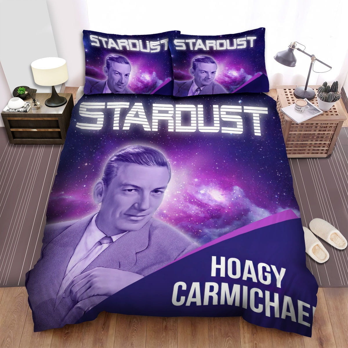 Hoagy Carmichael Stardust Bedding Sets Duvet Cover, Flatsheet, Pillowcases Perfect Gift For Fans