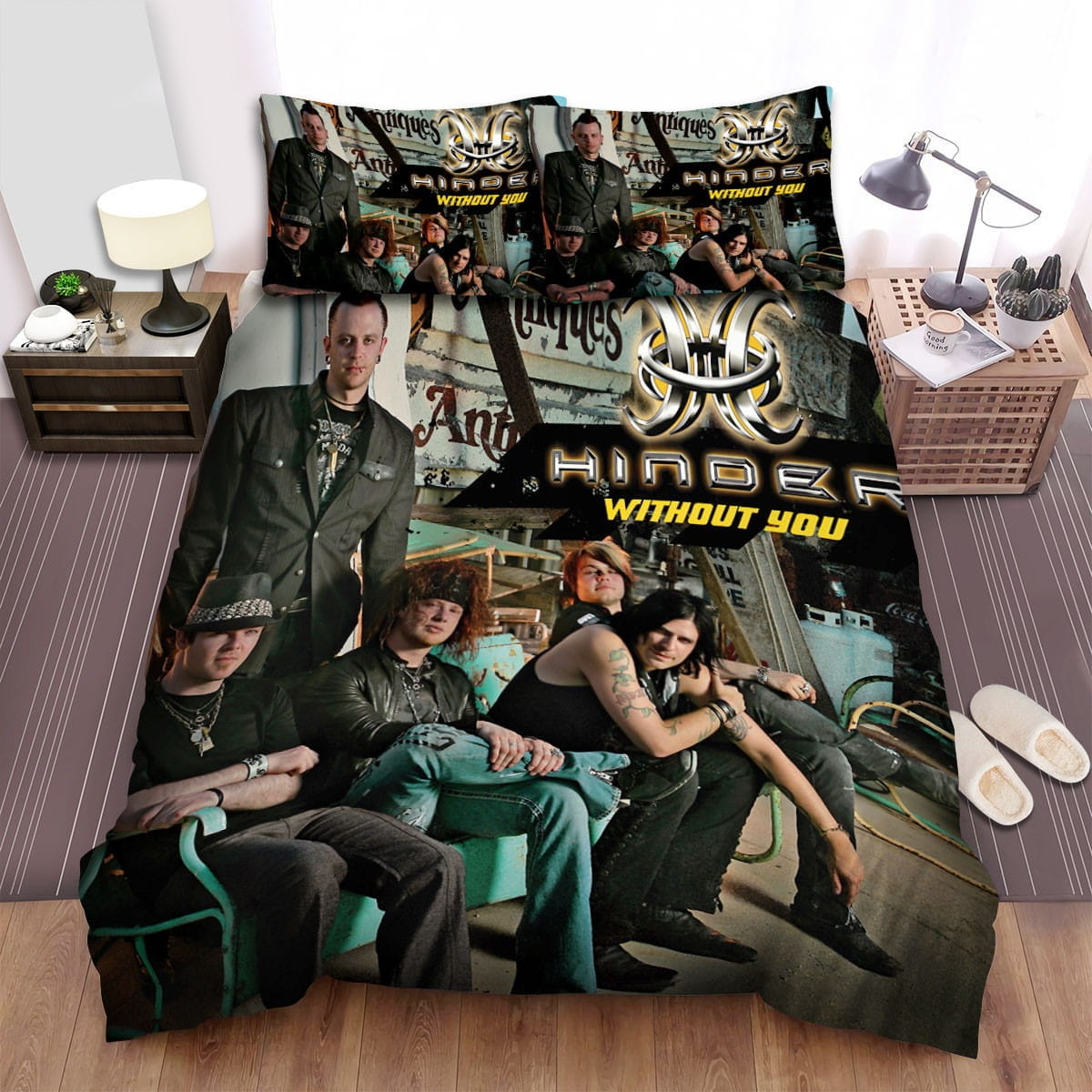 Hinder Without You Bedding Sets Duvet Cover, Flatsheet, Pillowcase For Your Lover