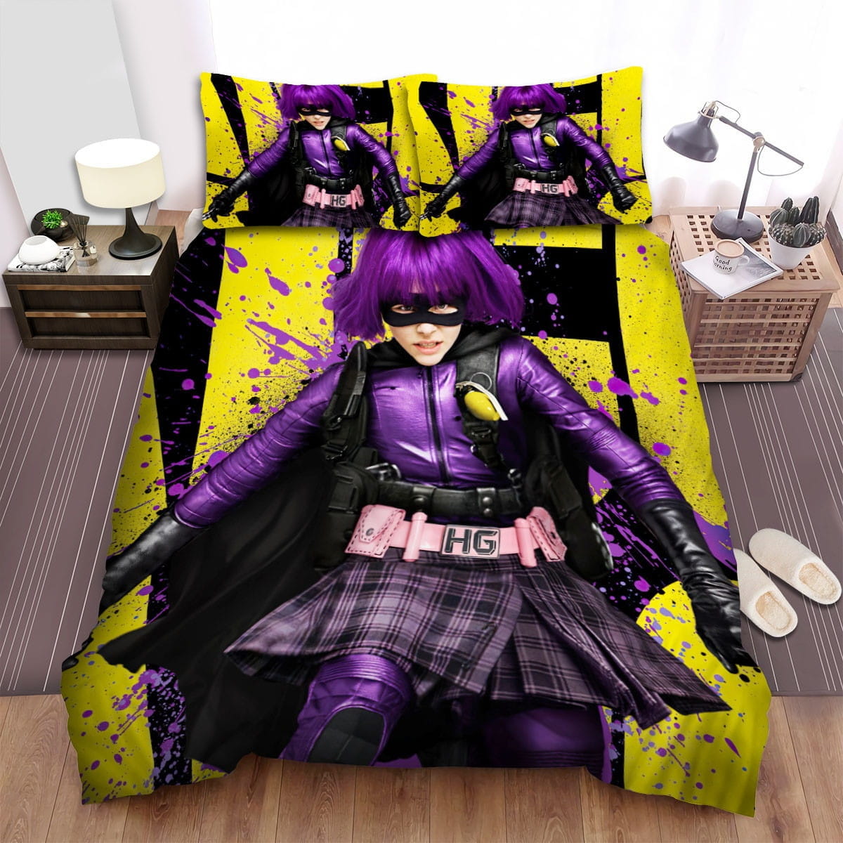 Hit-Girl Solo Poster Decorative Bedding Sets with Duvet Cover, Flatsheet, Pillowcases