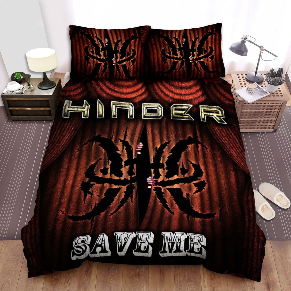 Hinder Save Me Bedding Sets Duvet Cover, Flatsheet, Pillowcases Perfect Gift For Fans