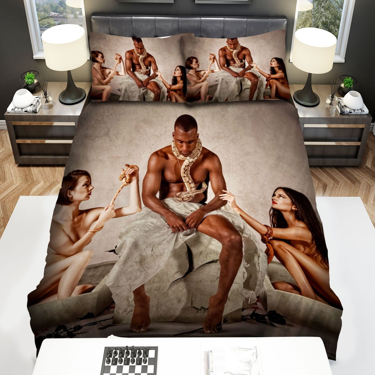 Hopsin Snake Decorative Bedding Sets with Duvet Cover, Flatsheet, Pillowcases