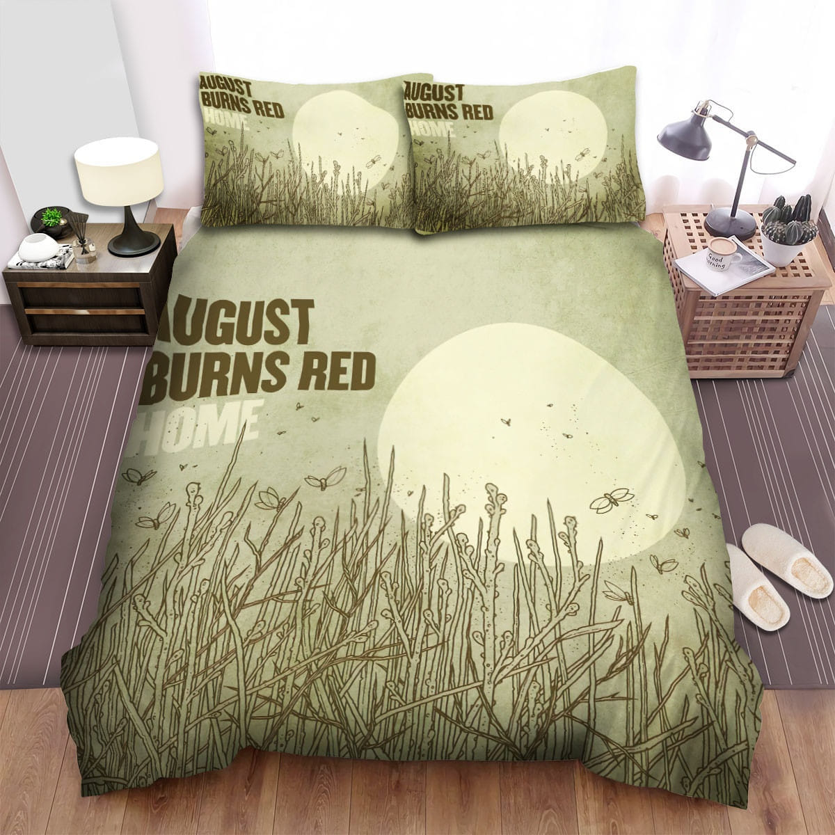 Home August Burns Red Bedding Set, Gift For Christmas, Birthday, Thanksgiving