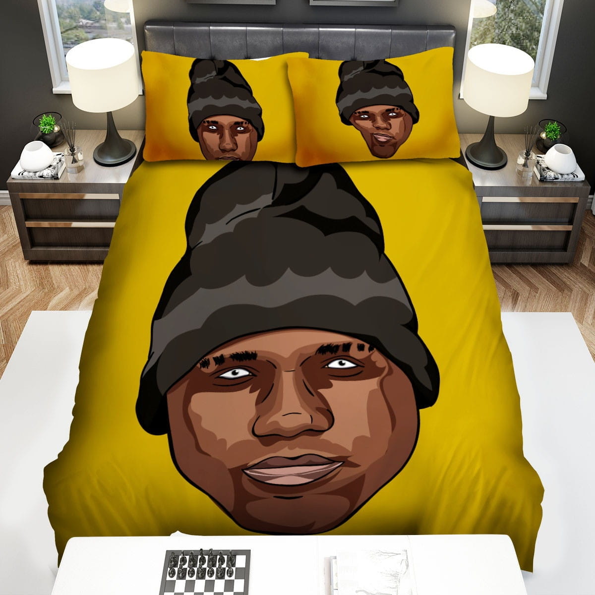 Hopsin Yellow Bedding Sets, Flatsheet Gift For Wife, Husband, Besties