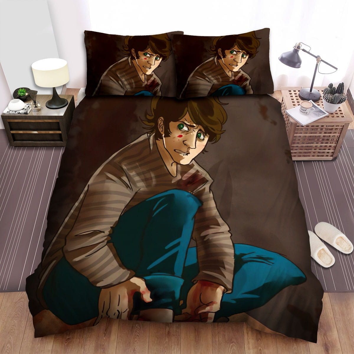 House Of Wax Paradigm Bedding Sets, Flatsheet Gift For Christmas, Thanksgiving, Halloween