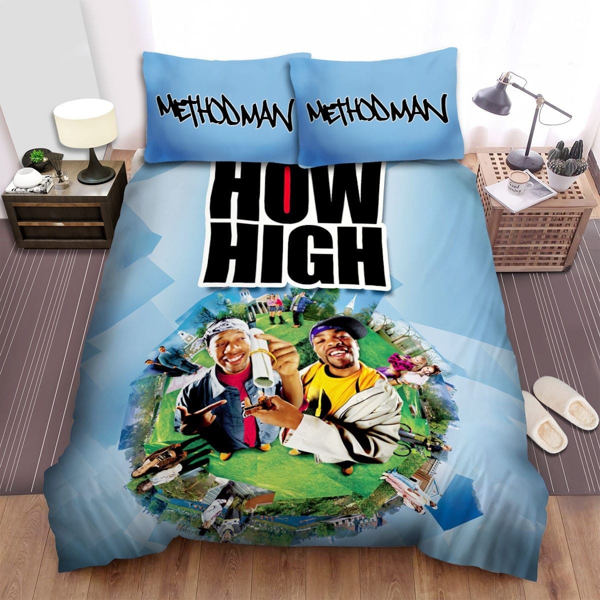 Howhigh Method Man Bedding Sets Duvet Cover, Flatsheet, Pillowcases Perfect Gift For Fans