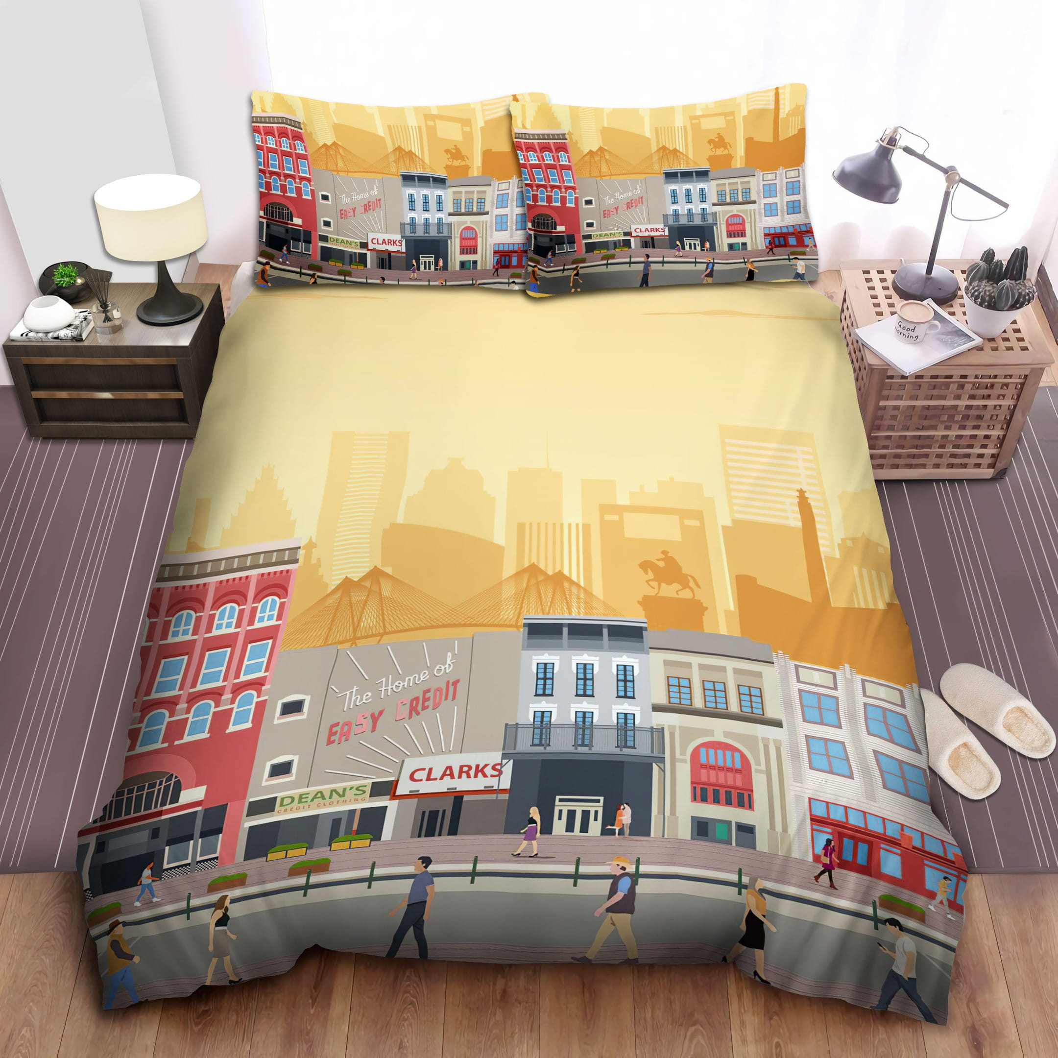 Houston Decorative Bedding Sets with Duvet Cover, Flatsheet, Pillowcases