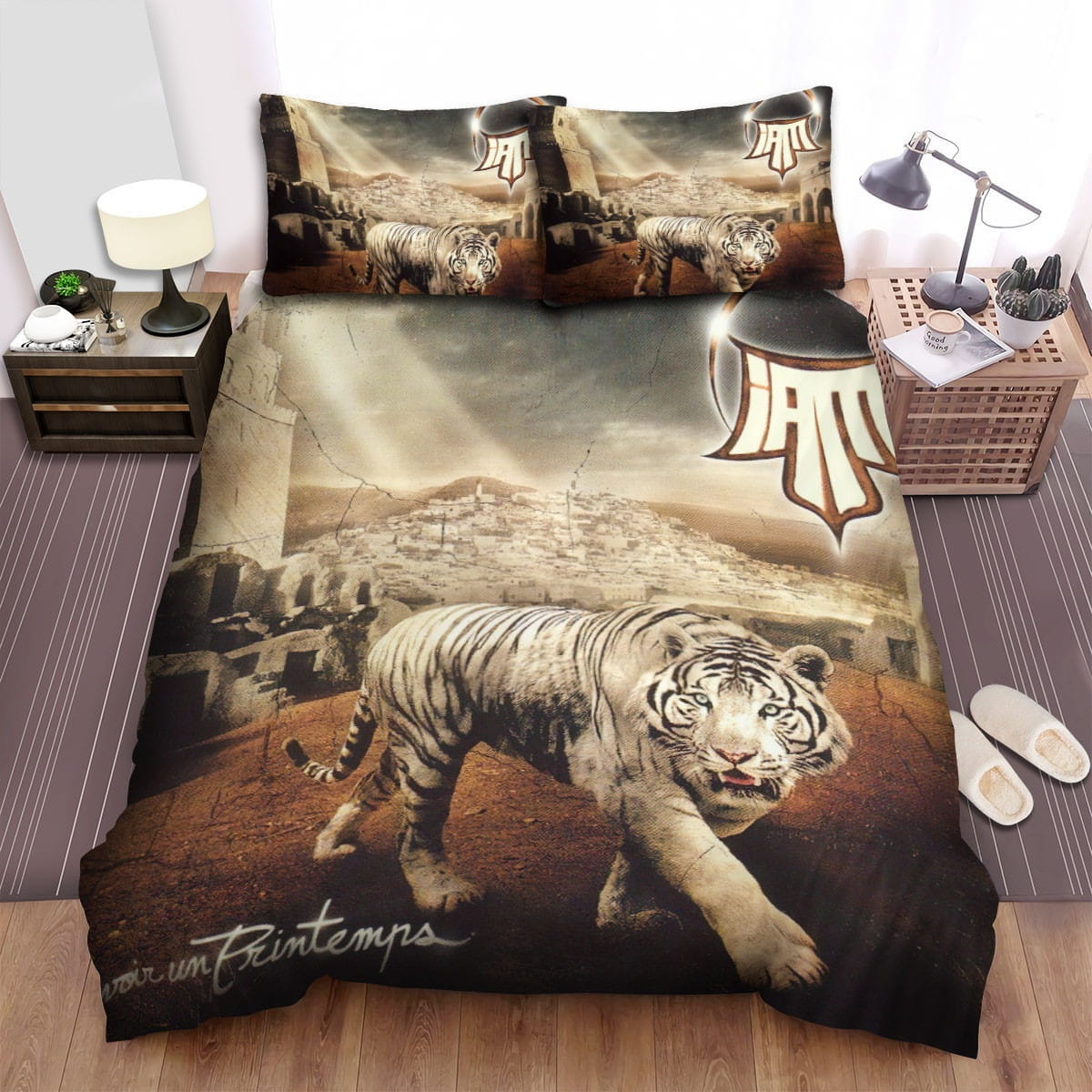Iam Revoir Un Printemps Bedding Sets, Flatsheet Gift For Christmas, Thanksgiving, Halloween