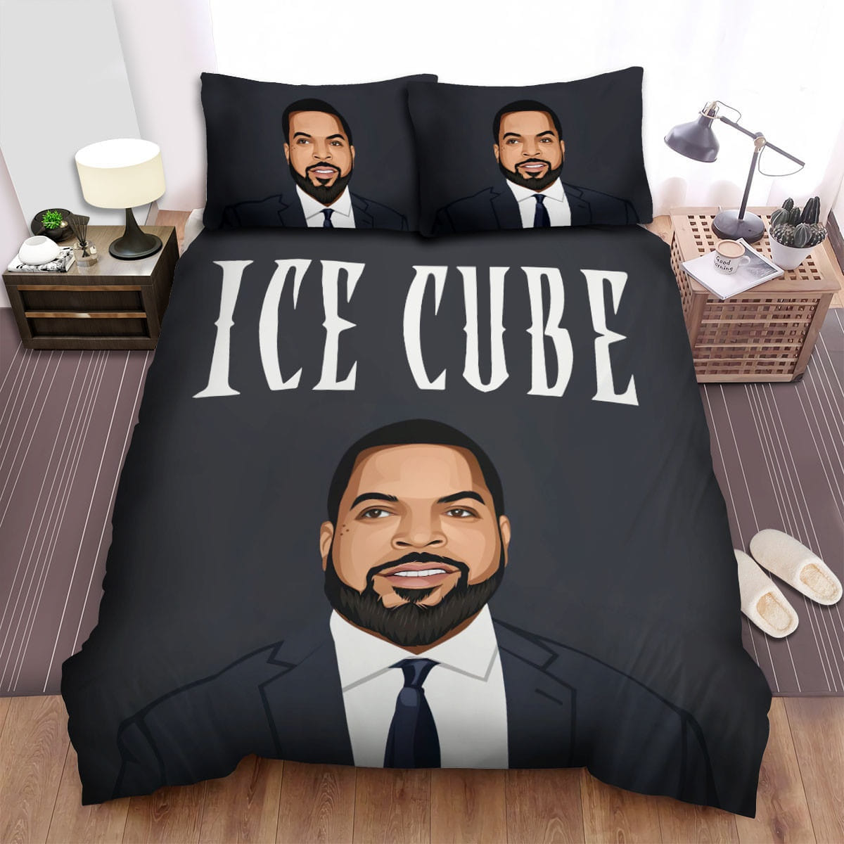 Ice Cube In Suit Bedding Set, Gift For Christmas, Birthday, Thanksgiving