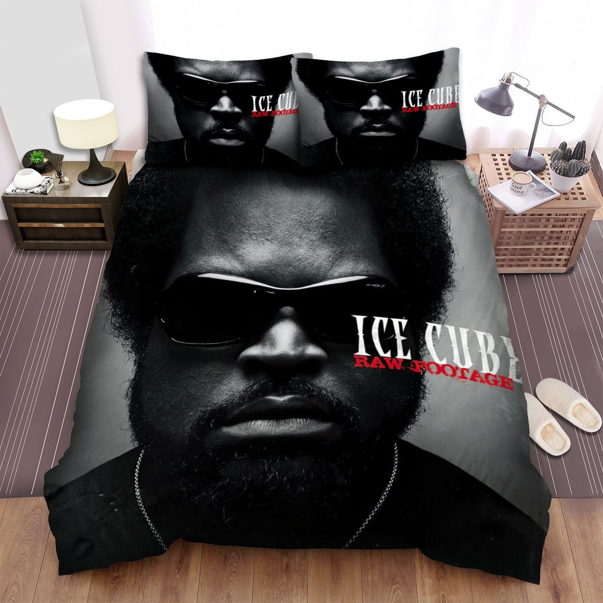 Ice Cube Raw Footage Bedding Sets Duvet Cover, Flatsheet, Pillowcases Perfect Gift For Fans