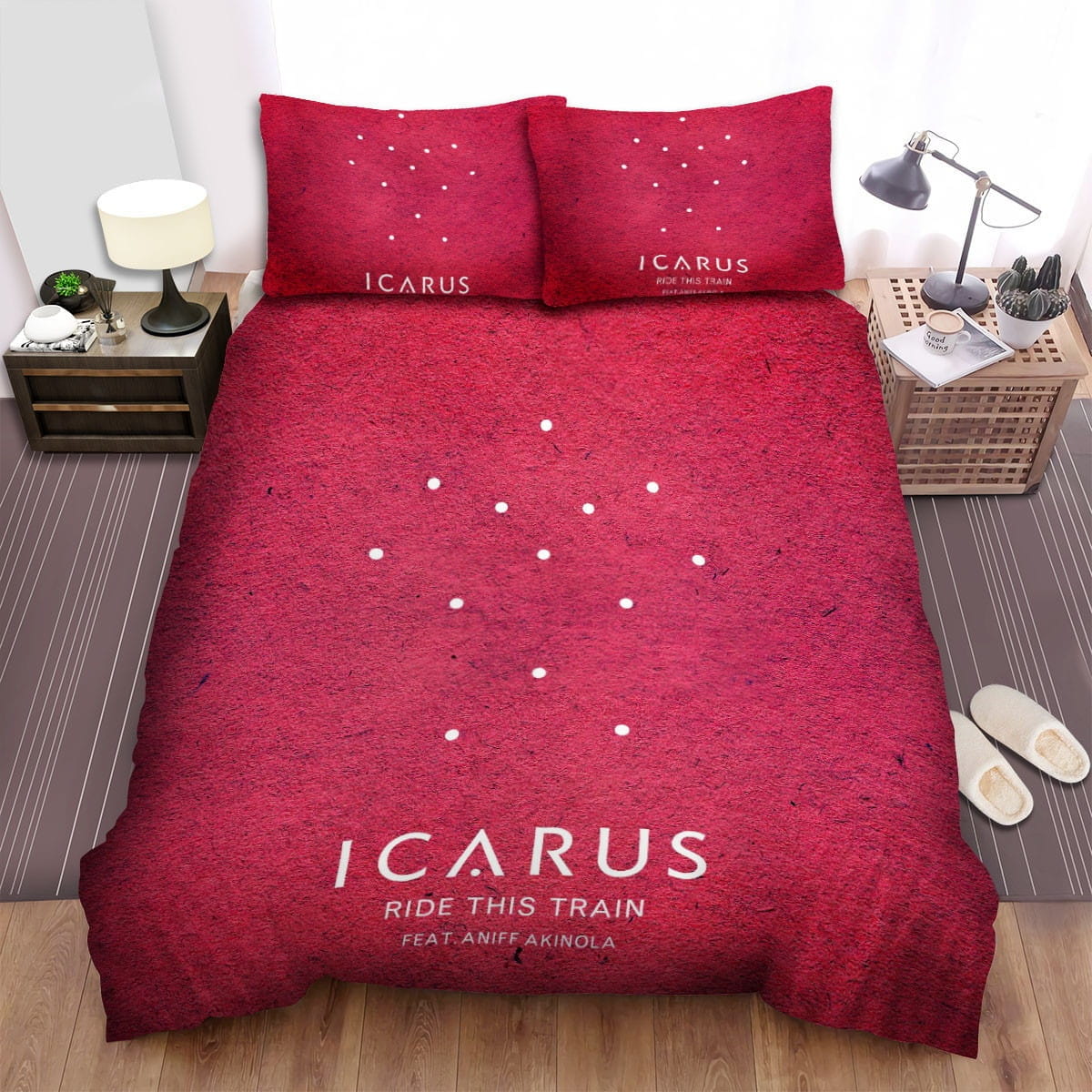 Icarus Ride This Train Bedding Sets, Flatsheet Gift For Wife, Husband, Besties