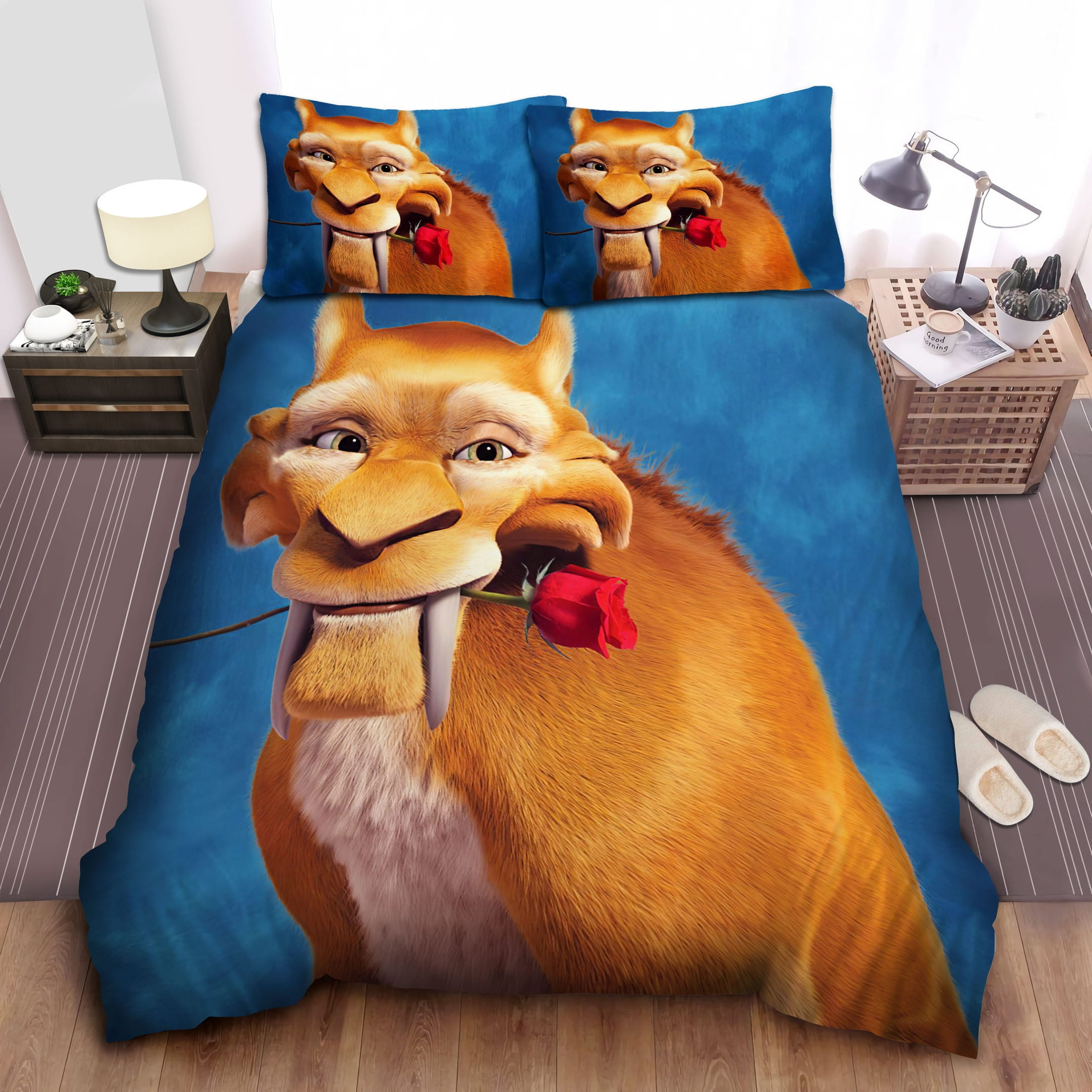 Ice Age Diego And Rose Decorative Bedding Sets with Duvet Cover, Flatsheet, Pillowcases