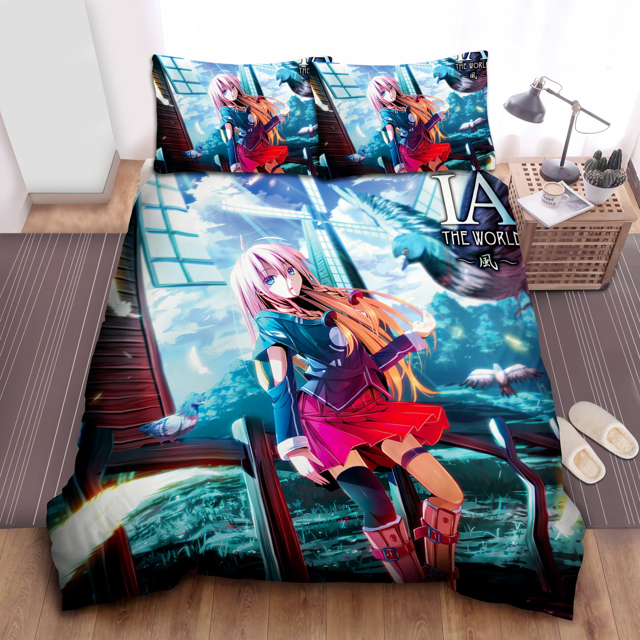Ia (Vocaloid) Pigeons Bedding Sets Duvet Cover, Flatsheet, Pillowcases Perfect Gift For Fans