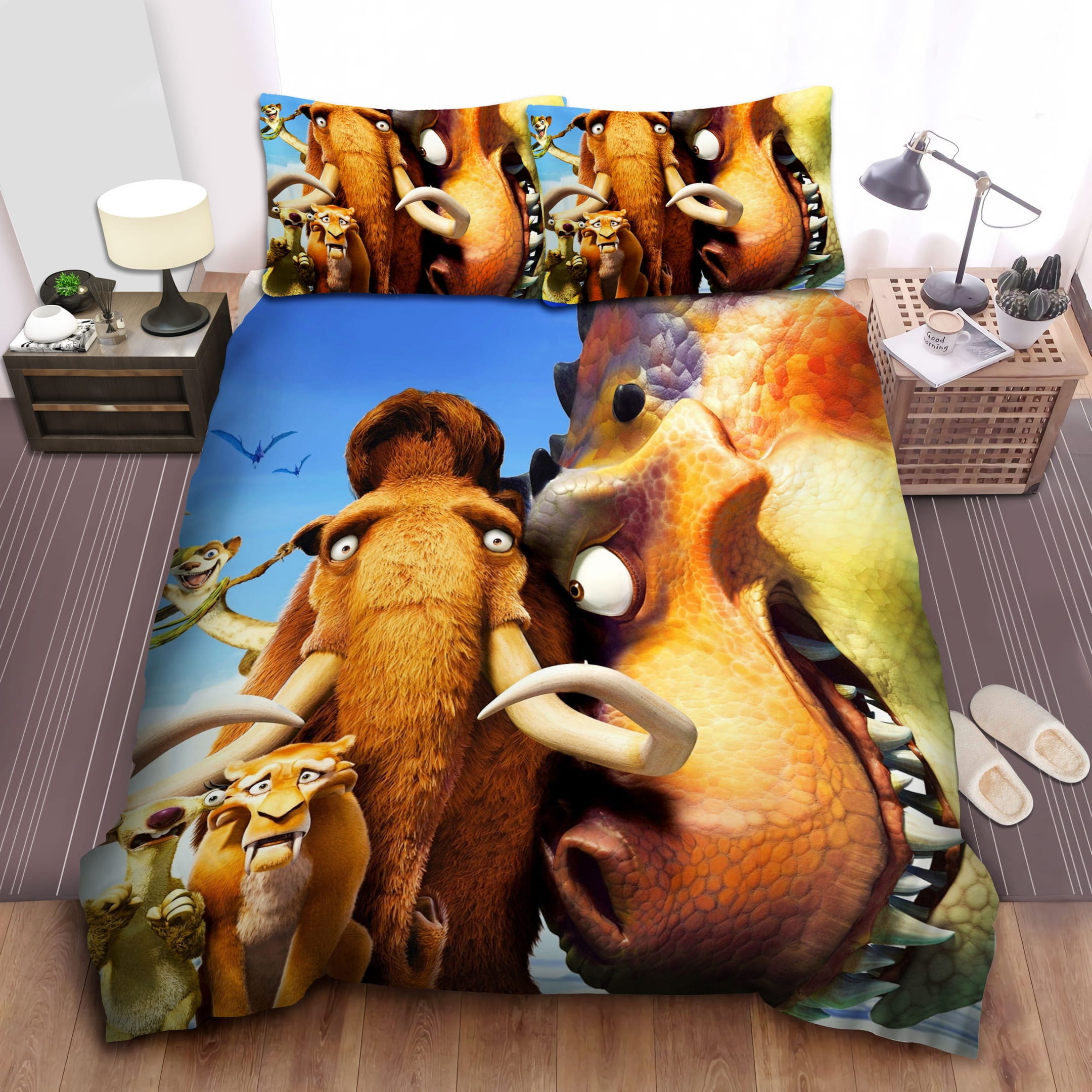Ice Age Dinosaur Bedding Sets Duvet Cover, Flatsheet, Pillowcases Perfect Gift For Fans
